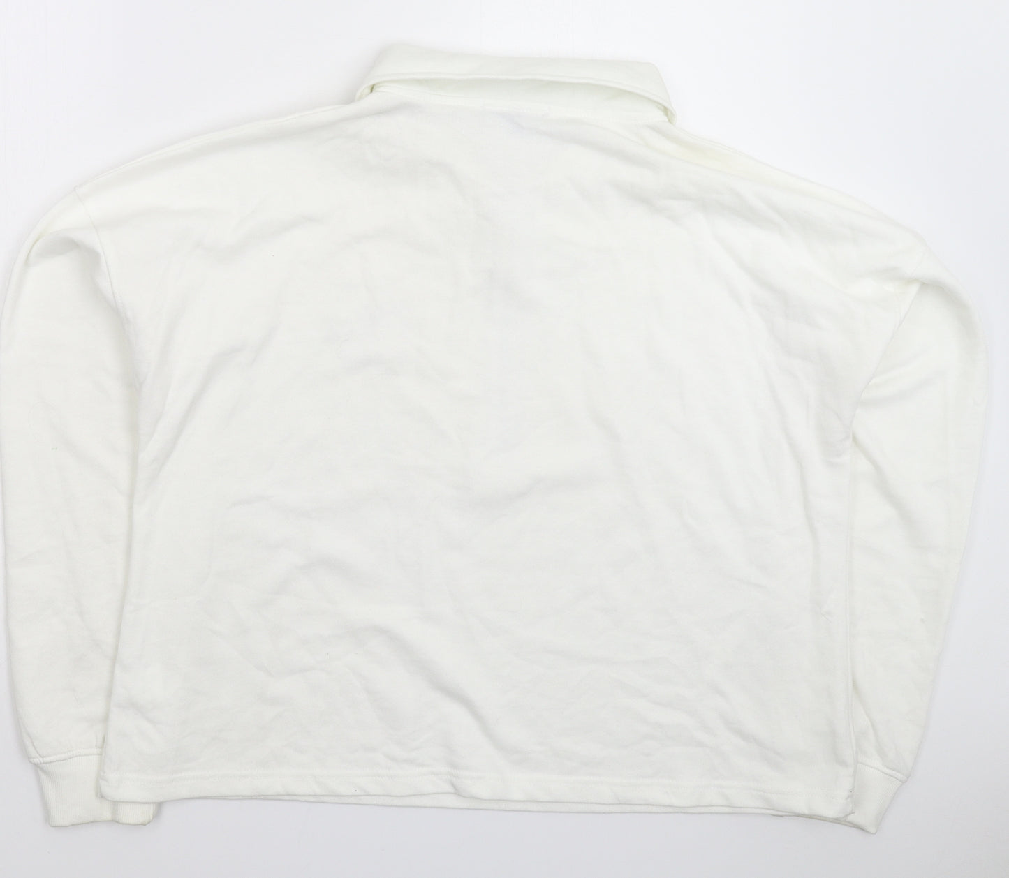 Missguided Womens White   Pullover Sweatshirt Size 14