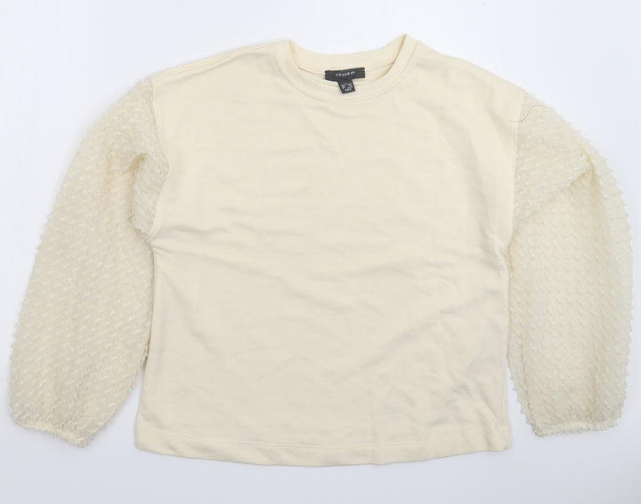 Primark Womens Beige Pullover Sweatshirt Size 12