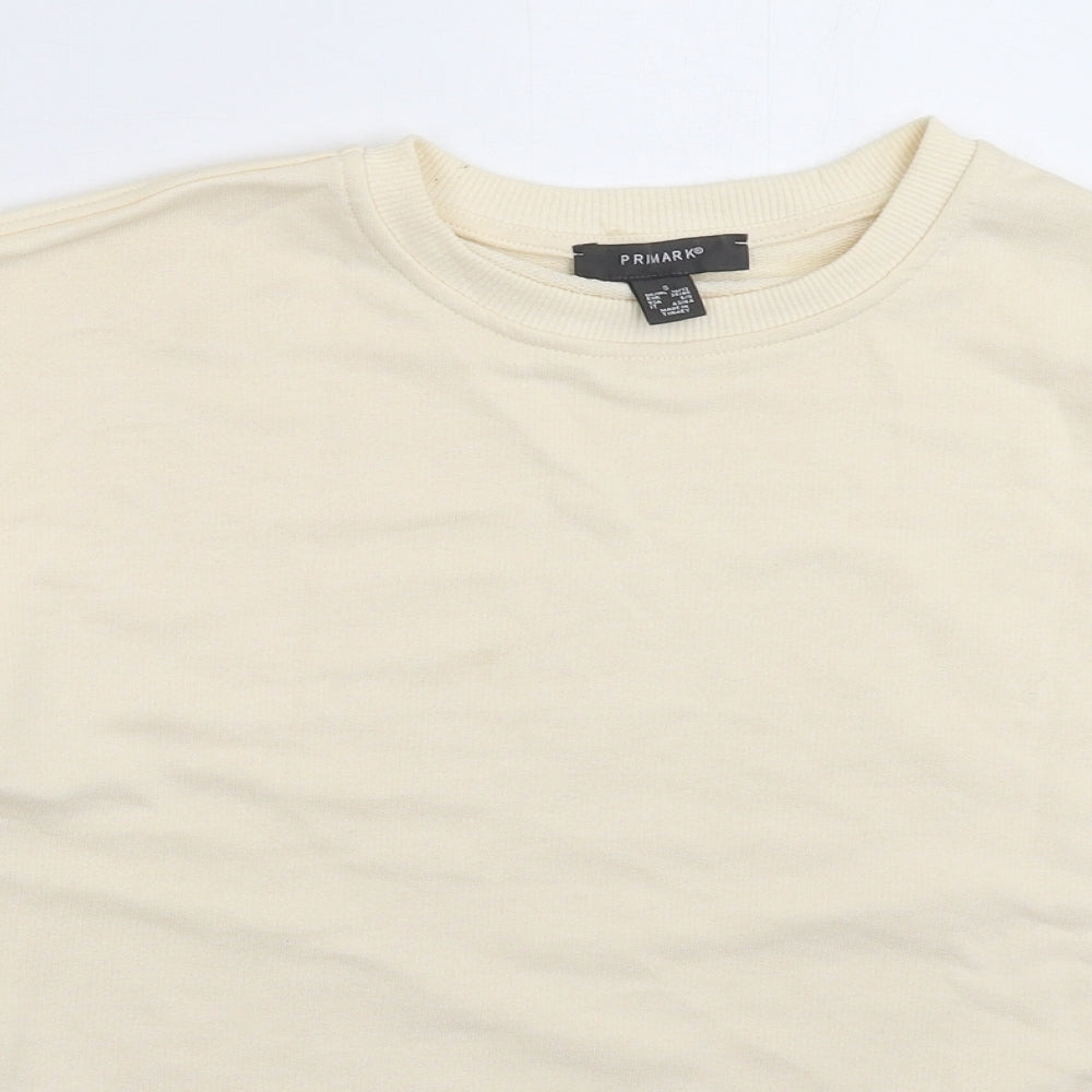 Primark Womens Beige   Pullover Sweatshirt Size 12