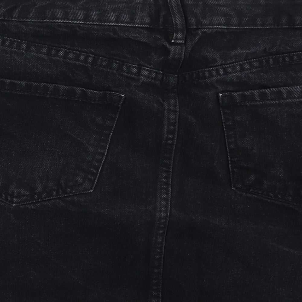 Primark Womens Black  Denim Mini Skirt Size 12