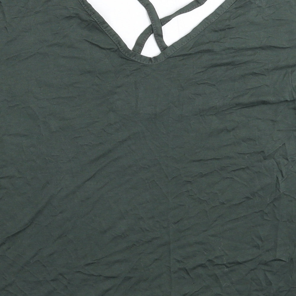 Missguided Womens Green   Basic T-Shirt Size 10