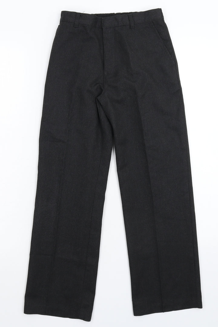 George Boys Black Dress Pants Trousers Size 10 Years - School