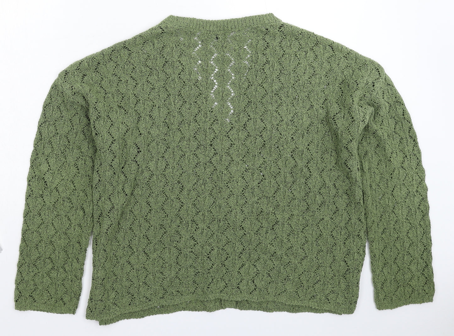 NEXT Womens Green  Knit Cardigan Jumper Size L