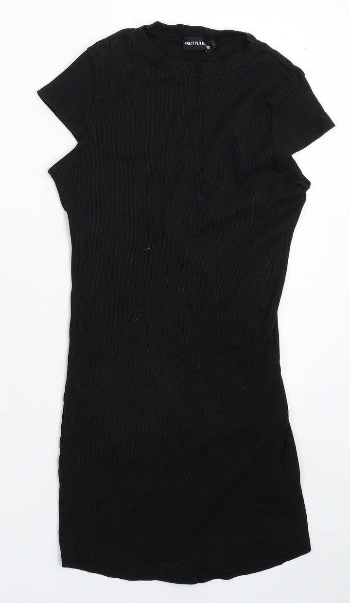 PRETTYLITTLETHING Womens Black Bodycon Size 12