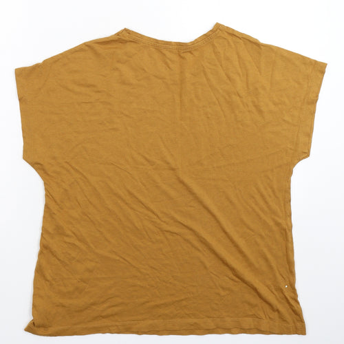 Preworn Womens Beige   Basic T-Shirt Size L