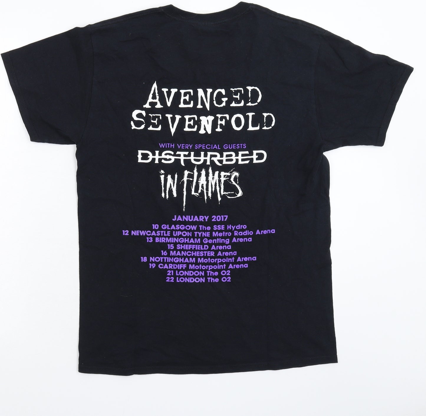 Preworn Mens Black    T-Shirt Size M