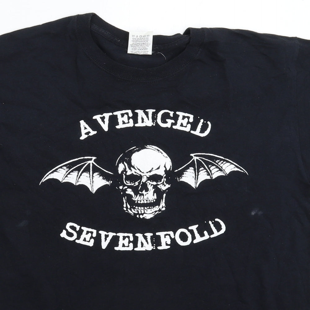 Preworn Mens Black    T-Shirt Size M