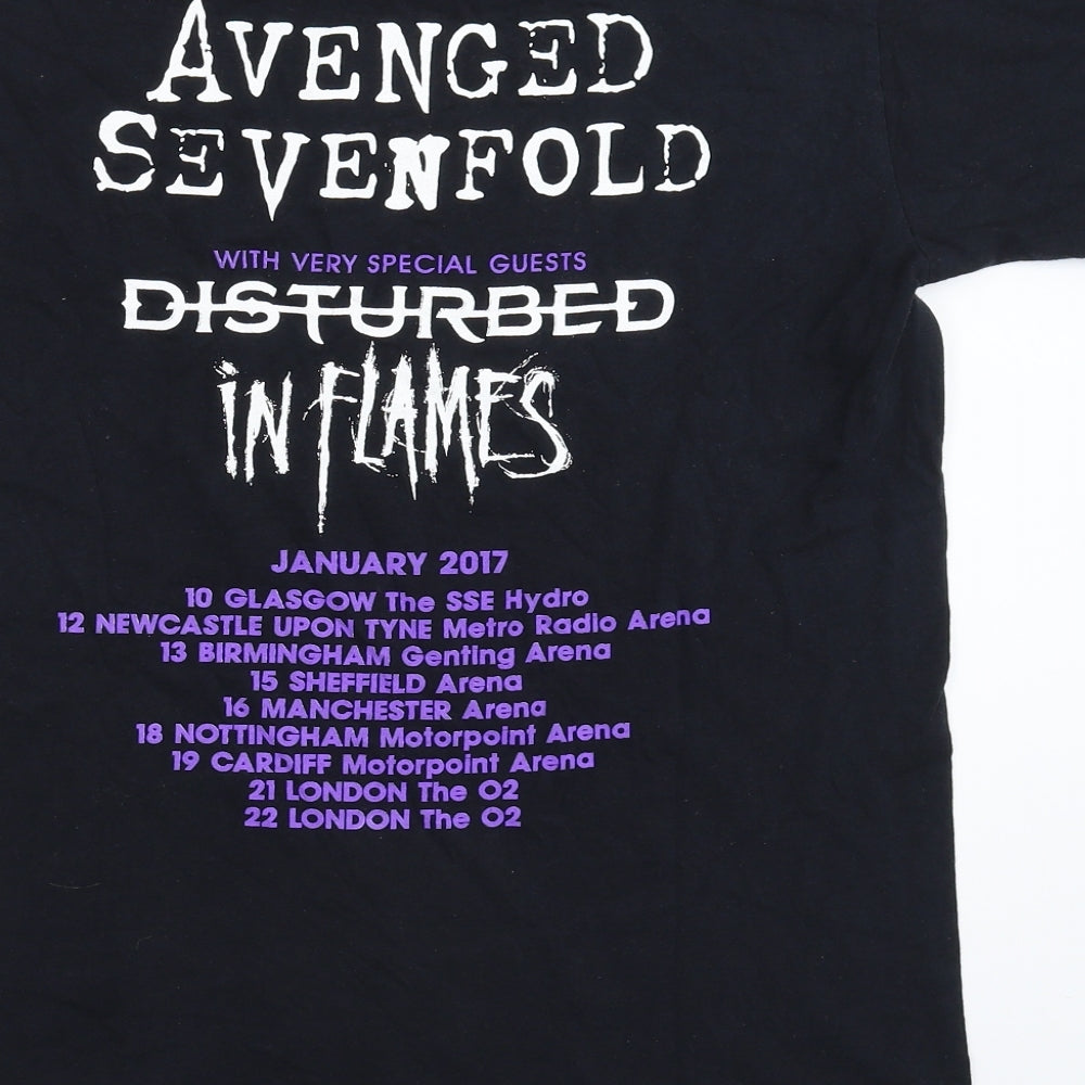 Preworn Mens Black    T-Shirt Size M
