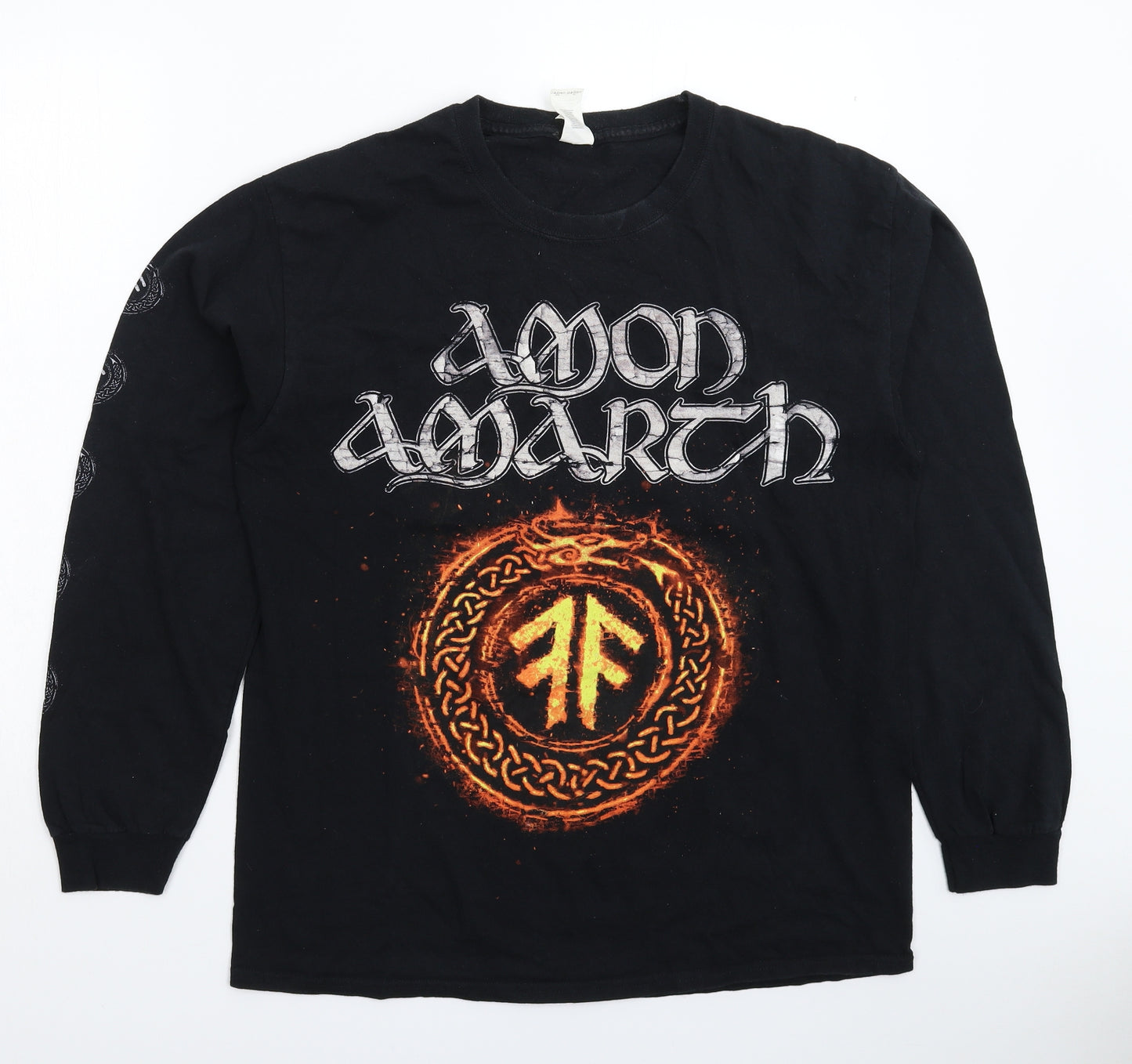 Gildan Mens Black    T-Shirt Size L