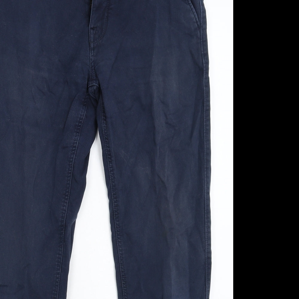 Marks and Spencer Mens Blue   Chino Trousers Size 34 L27 in