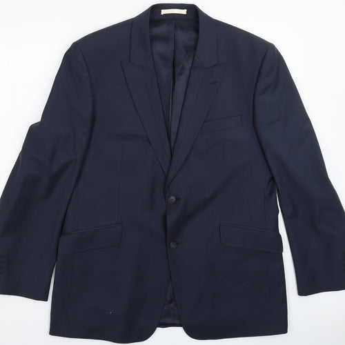 Limehaus Mens Blue   Jacket Suit Jacket Size 44
