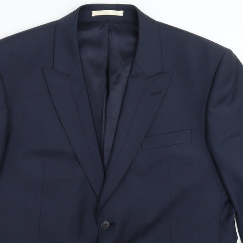 Limehaus Mens Blue   Jacket Suit Jacket Size 44