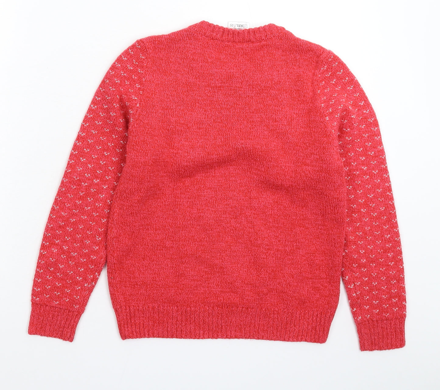 Lily & Dan Girls Pink  Knit Pullover Jumper Size 9-10 Years
