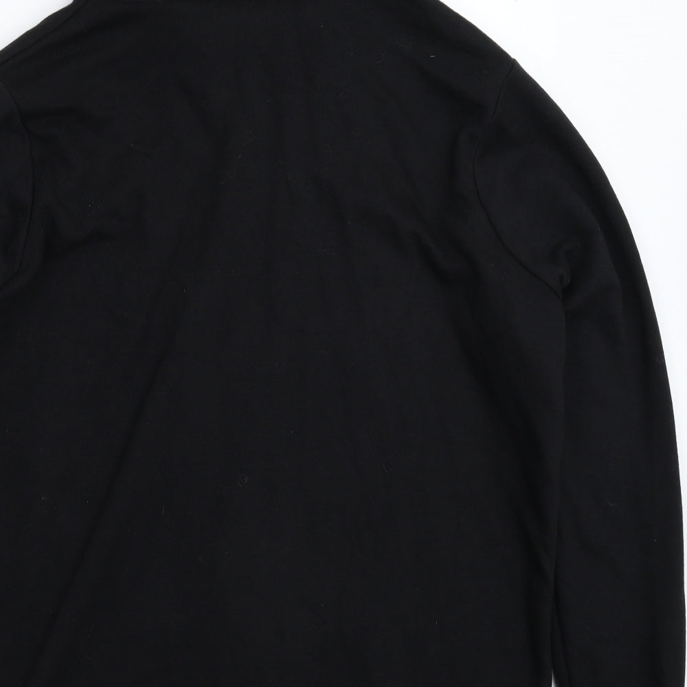 Yours Womens Black   Full Zip Hoodie Size 24
