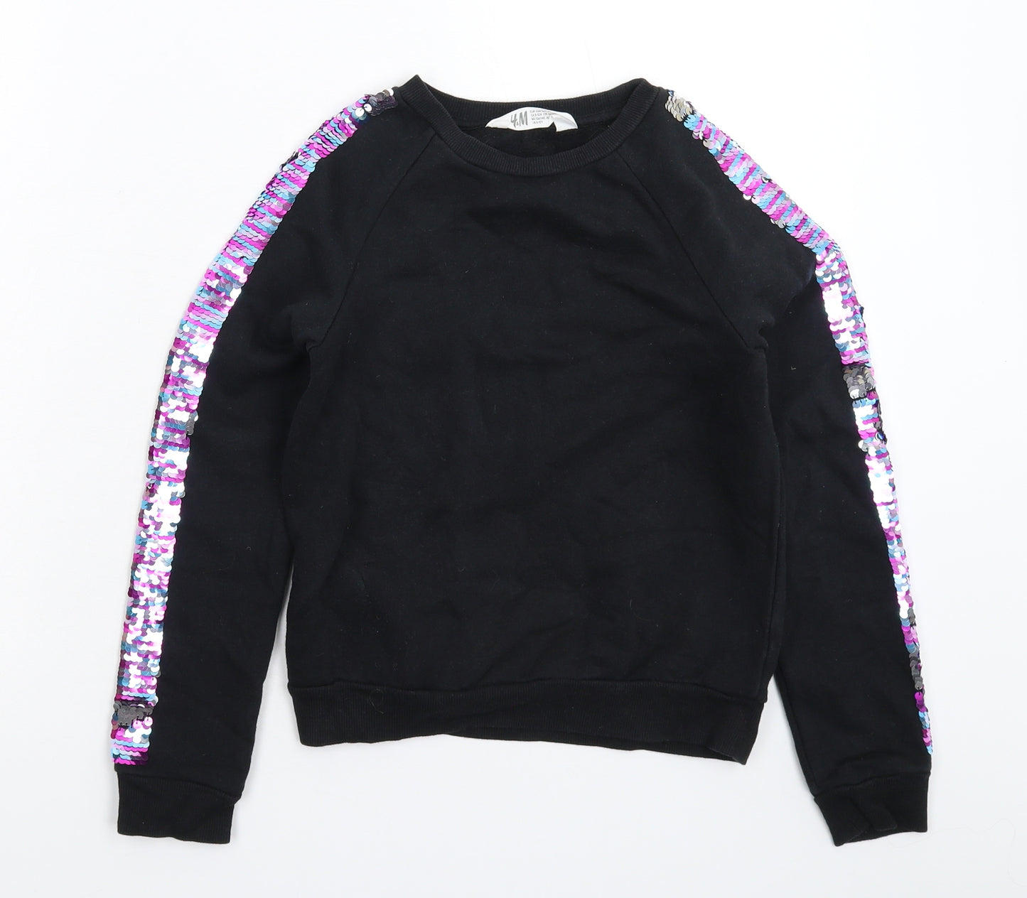 H&M Girls Blue   Pullover Sweatshirt Size 9-10 Years