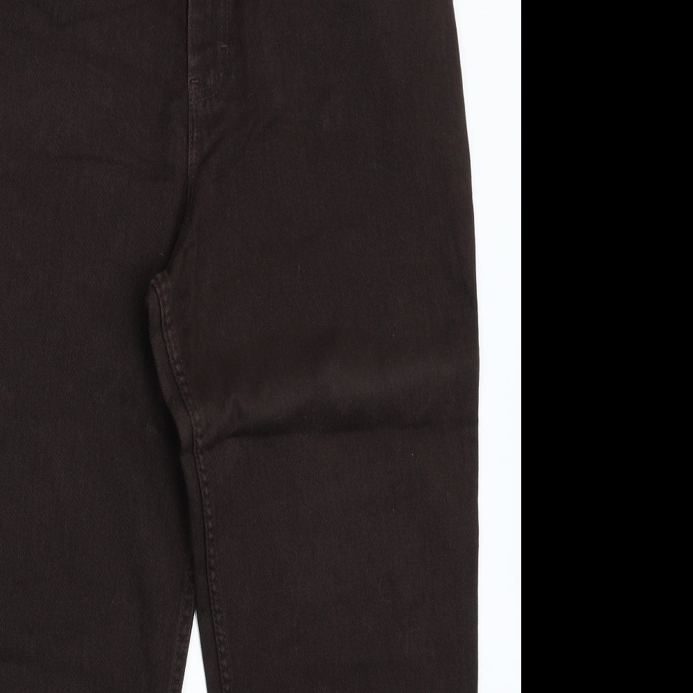 Marks and Spencer Womens Grey  Denim Straight Jeans Size 16 L28 in