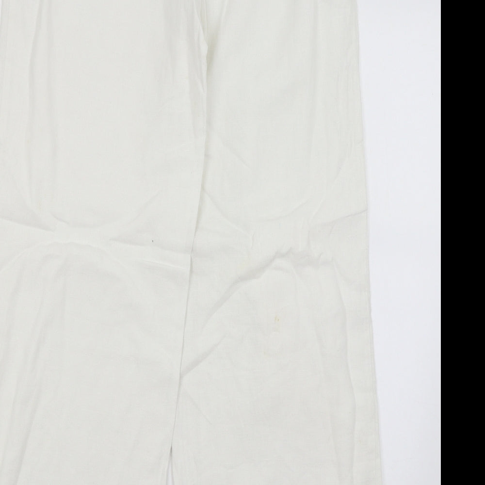 NEXT Womens White   Trousers  Size 10 L29 in