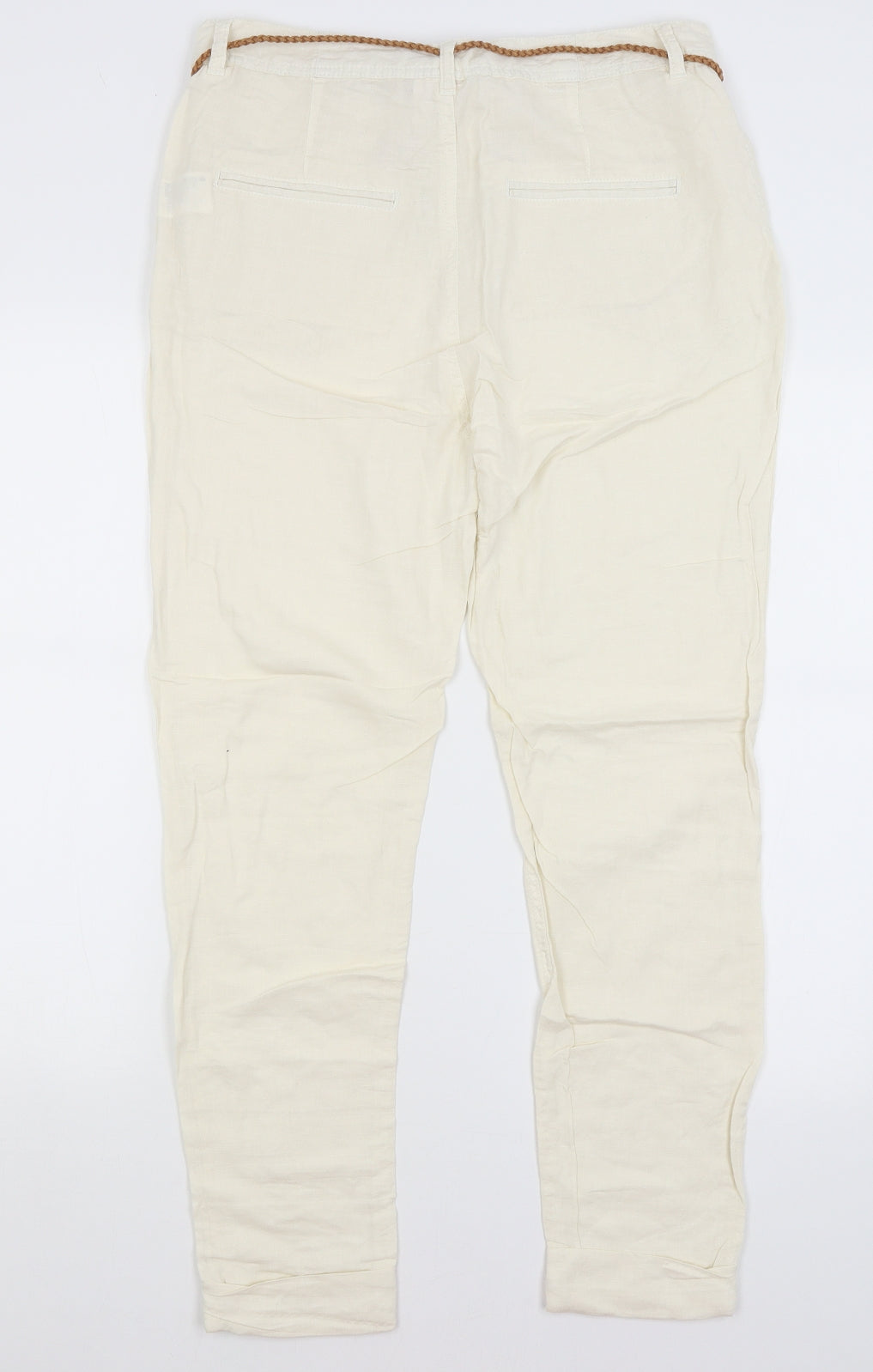 Divided Womens Ivory   Trousers  Size 12 L27 in