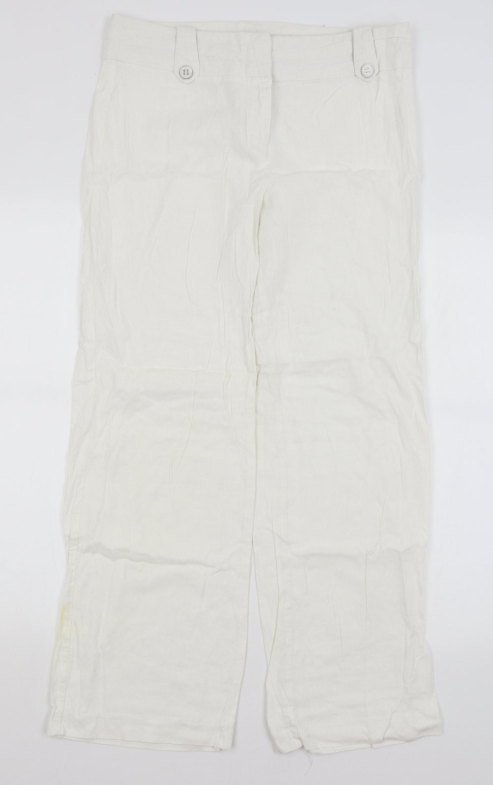 George Womens White   Trousers  Size 12 L29 in
