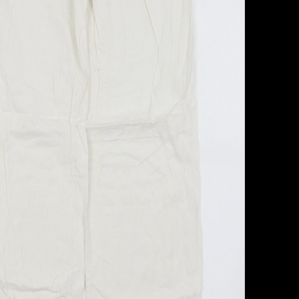 George Womens White   Trousers  Size 12 L29 in