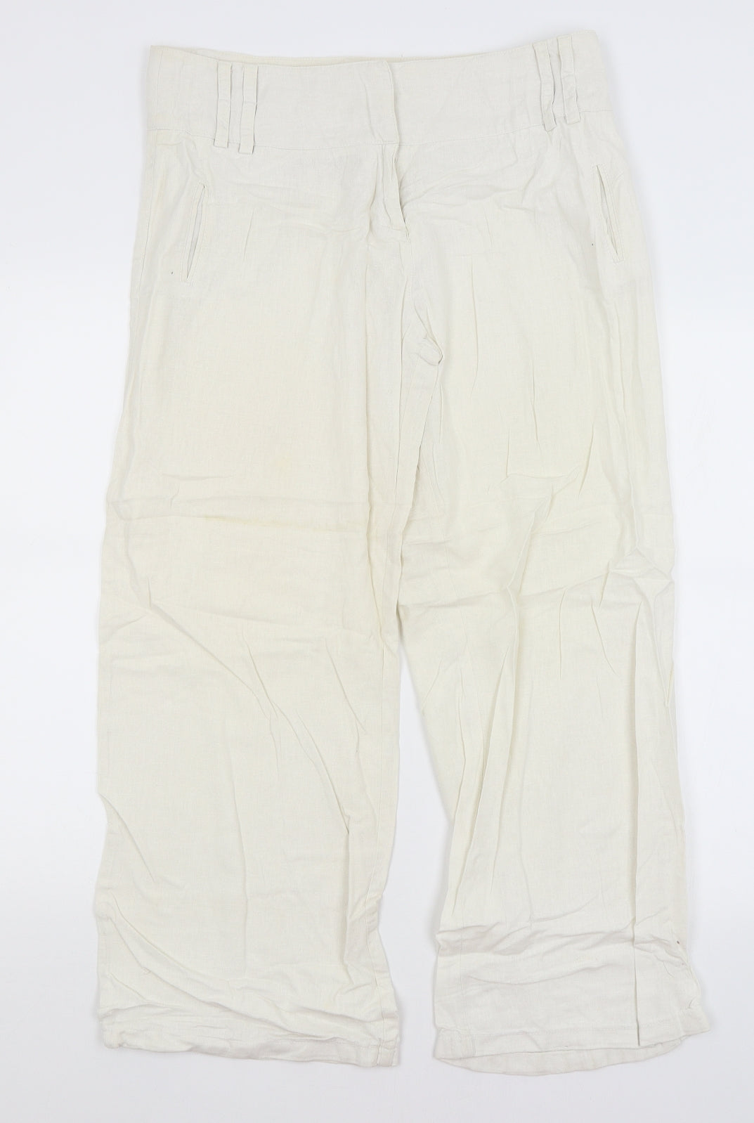 E-vie Womens Ivory   Trousers  Size 14 L27.5 in