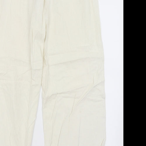 E-vie Womens Ivory   Trousers  Size 14 L27.5 in