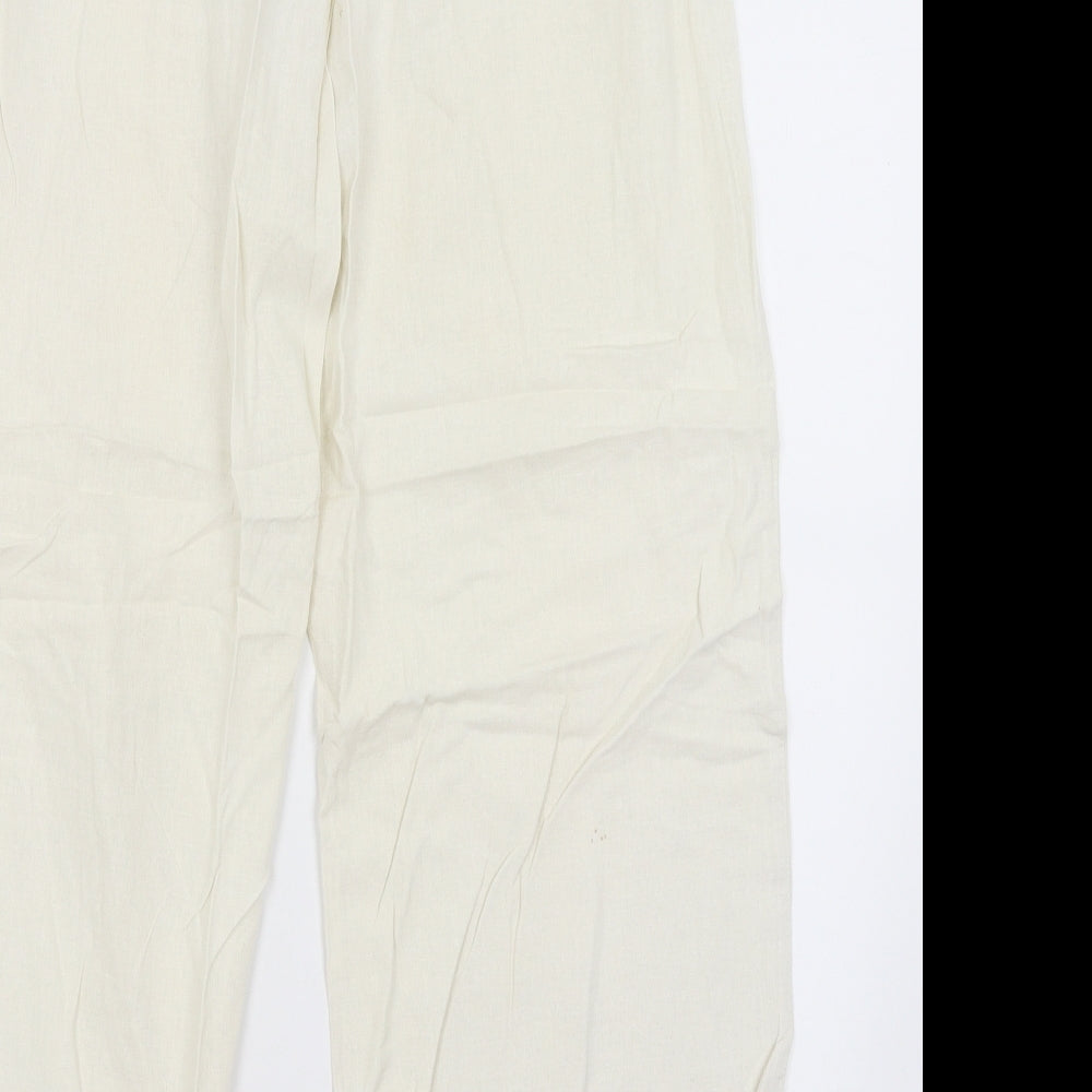 E-vie Womens Ivory   Trousers  Size 14 L27.5 in