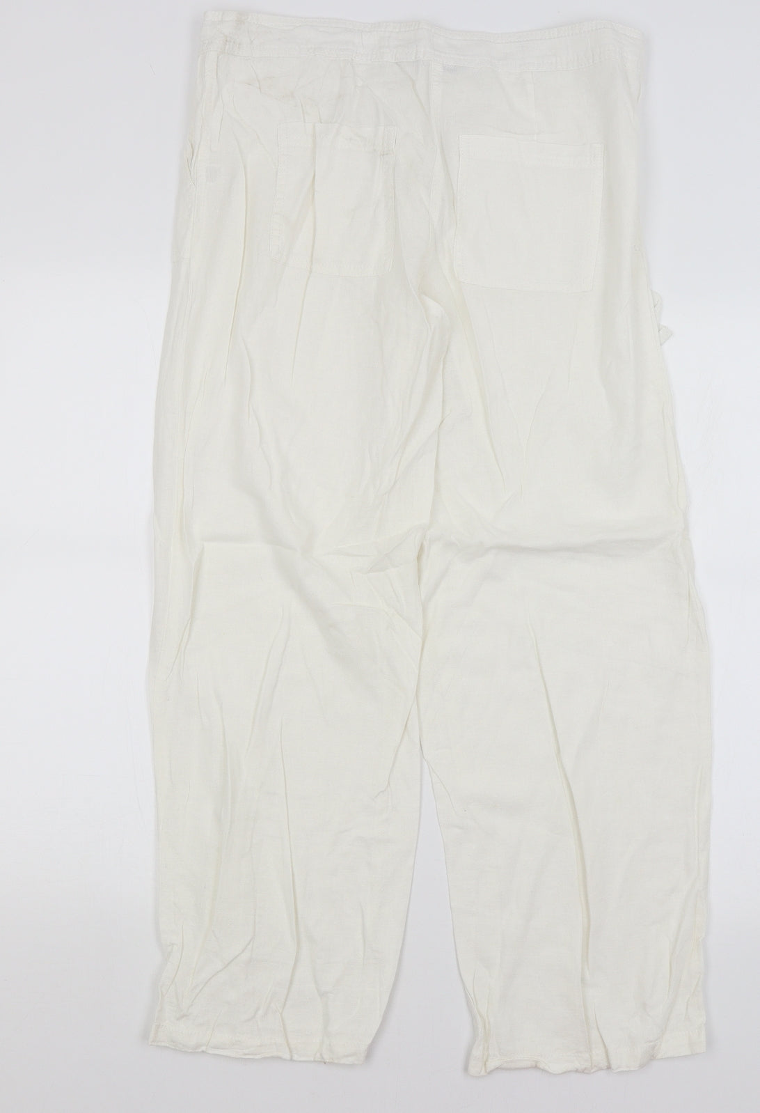 TU Womens White   Trousers  Size 12 L28 in