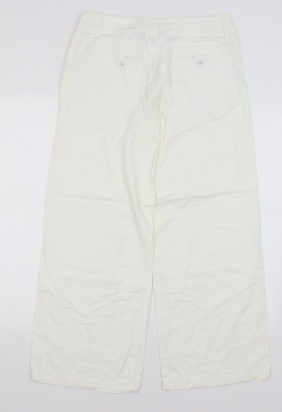 NEXT Womens White   Trousers  Size 10 L27 in