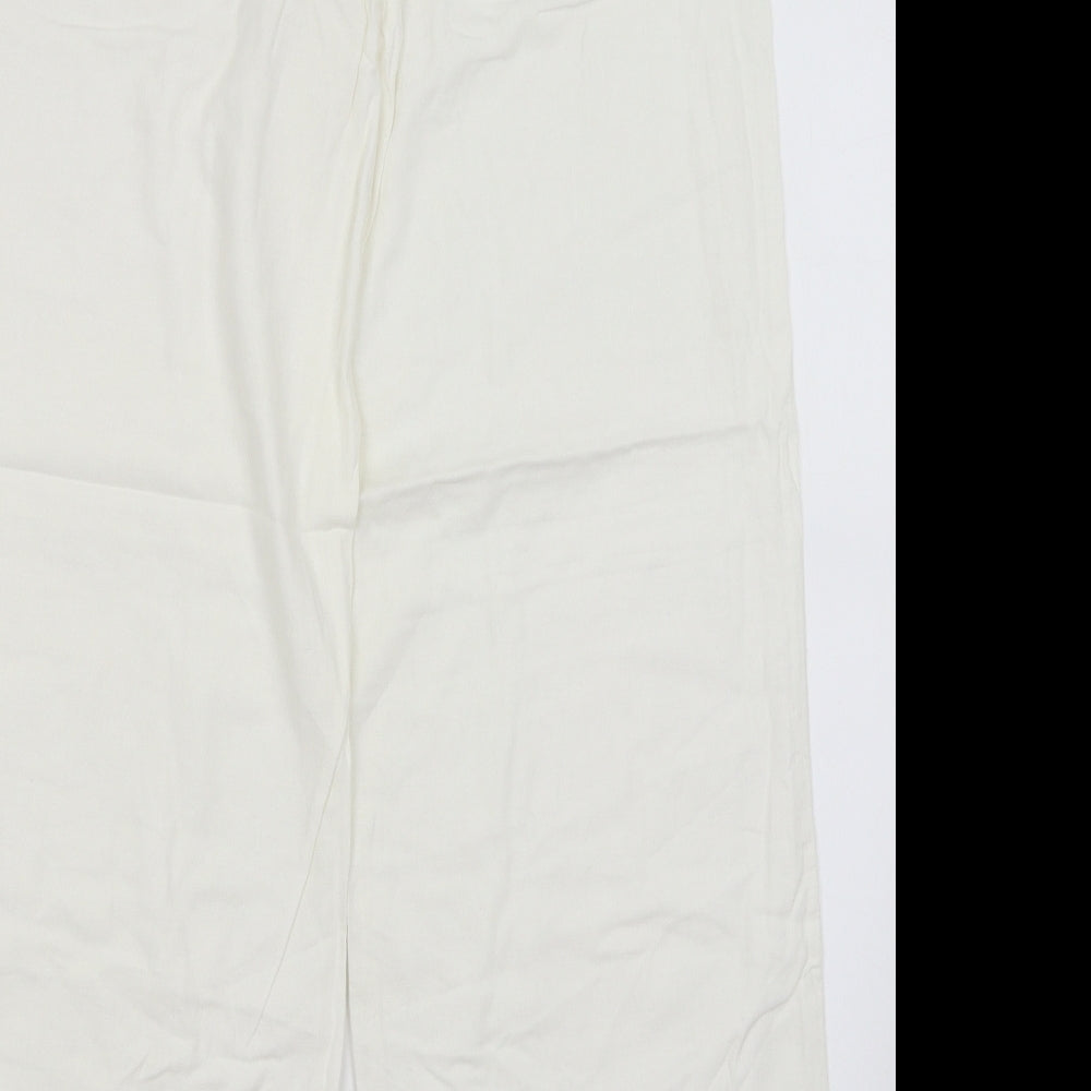 NEXT Womens White   Trousers  Size 10 L27 in