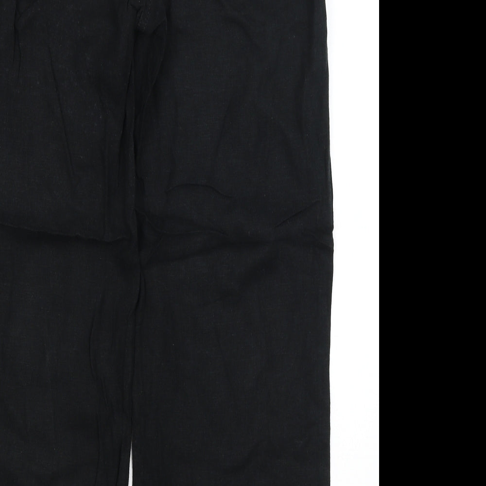 M&S Womens Black   Trousers  Size 14 L27 in