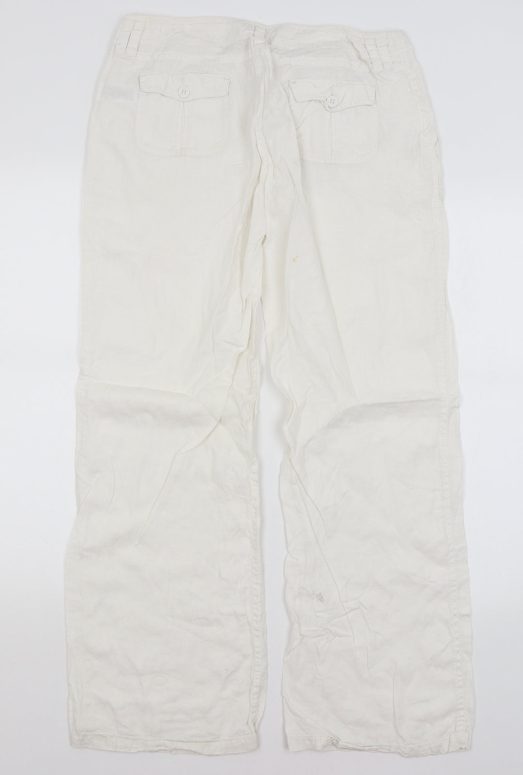 Miss Selfridge Womens White   Trousers  Size 12 L29 in