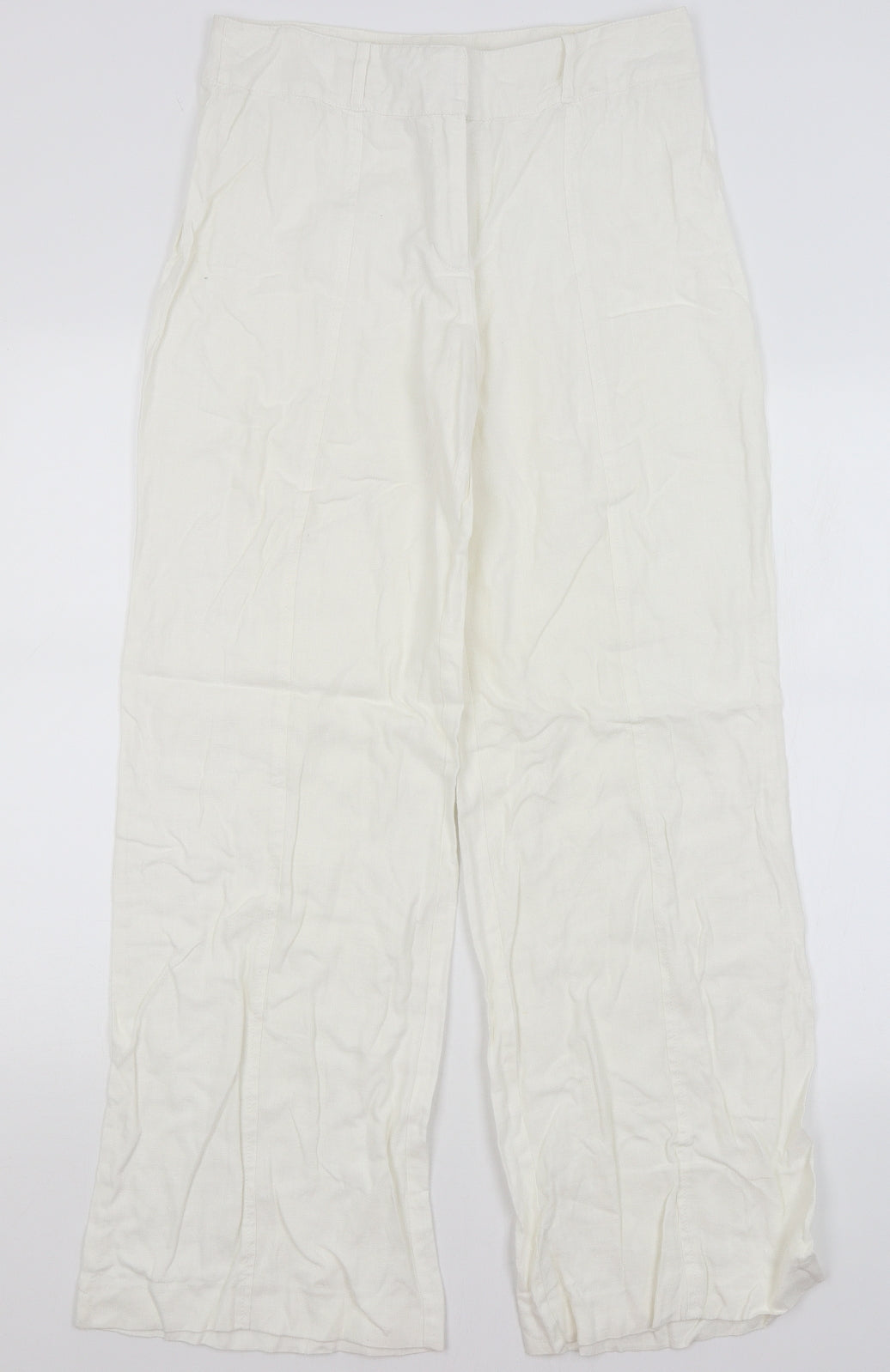 NEXT Womens White   Trousers  Size 12 L31 in