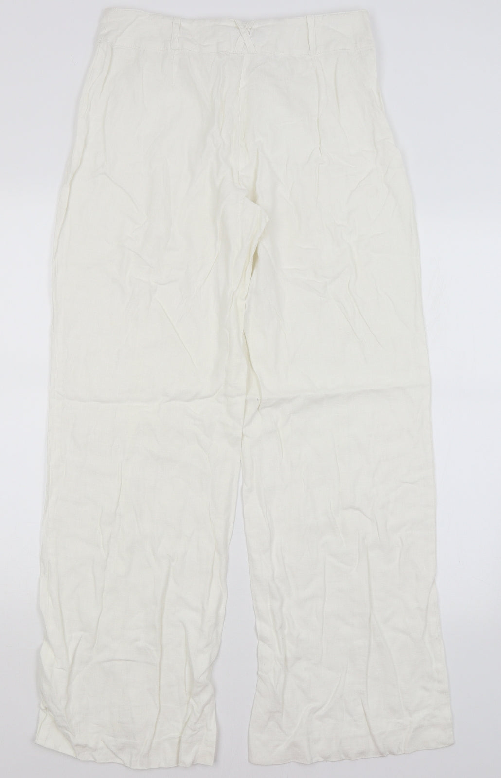 NEXT Womens White   Trousers  Size 12 L31 in