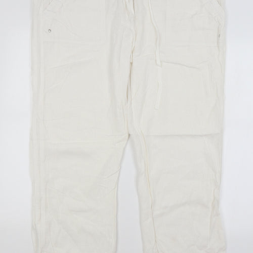 Rogers + Rogers Womens White   Trousers  Size 22 L29 in