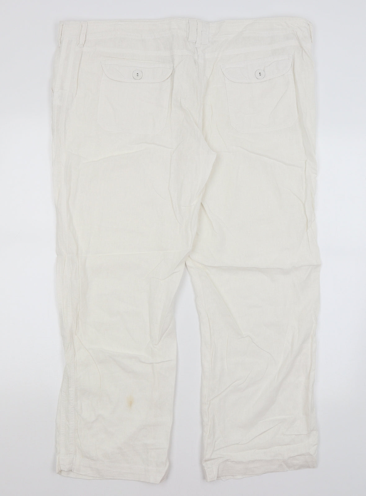 Rogers + Rogers Womens White   Trousers  Size 22 L29 in