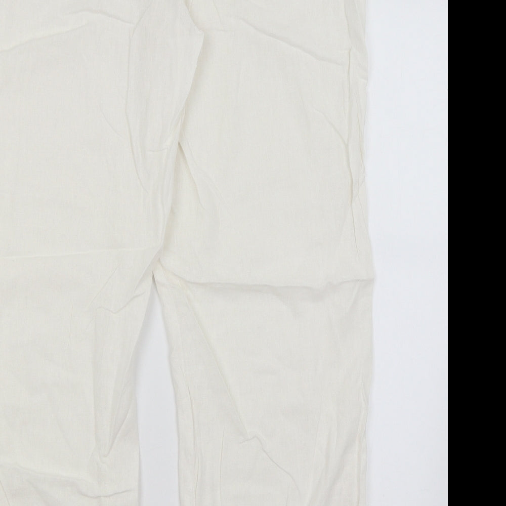 Rogers + Rogers Womens White   Trousers  Size 22 L29 in