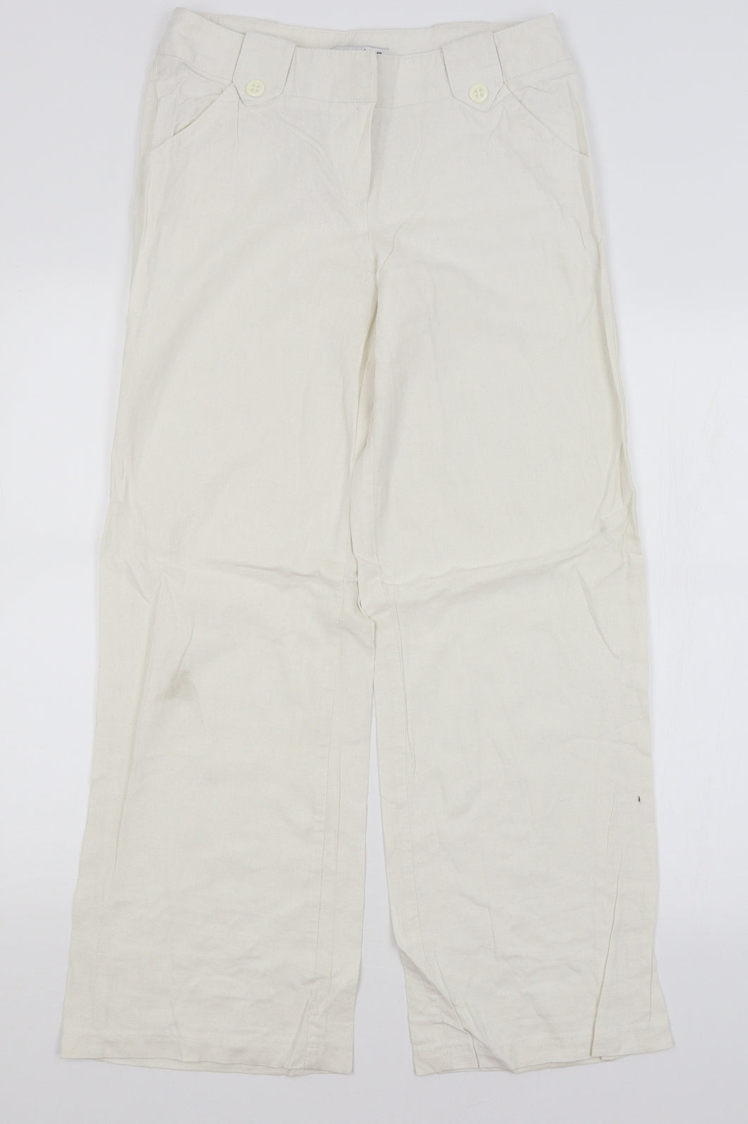 Select Womens White   Trousers  Size 10 L29 in