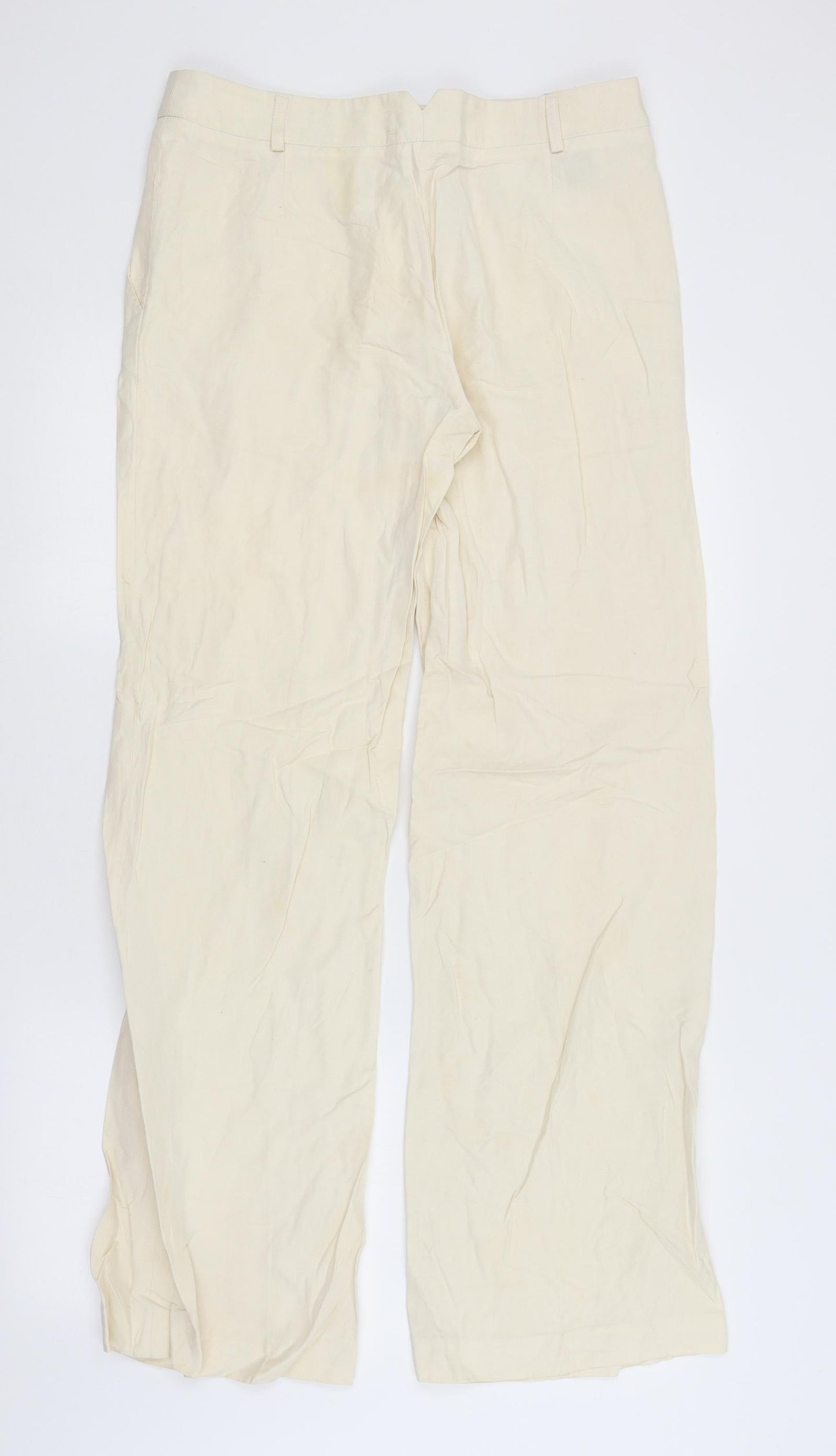 Aquascutum Womens Yellow   Trousers  Size 12 L32 in