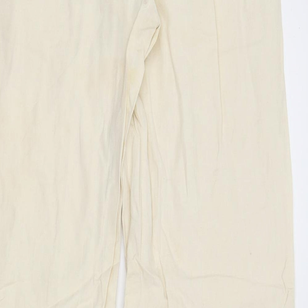 Aquascutum Womens Yellow   Trousers  Size 12 L32 in