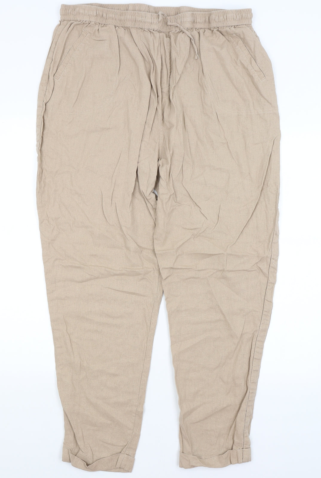 Simply Stock Shop Womens Brown   Trousers  Size 20 L28 in