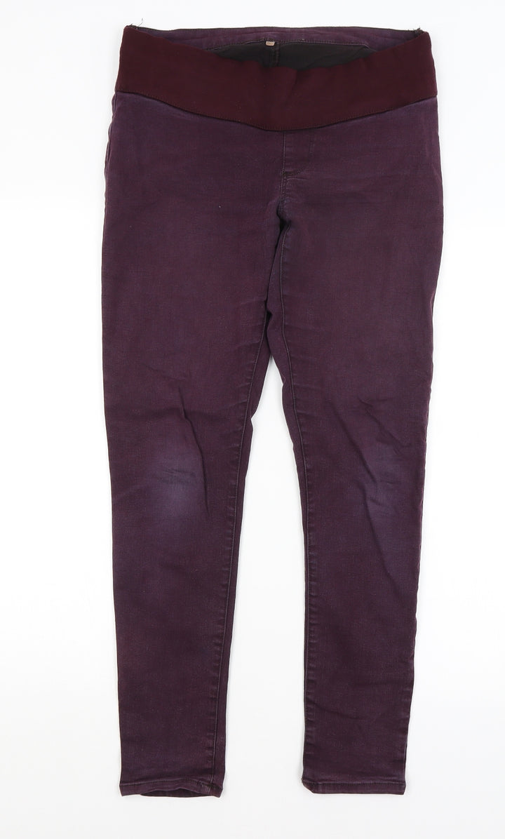 Topshop Womens Purple Skinny Jeans Size 10 L28 in