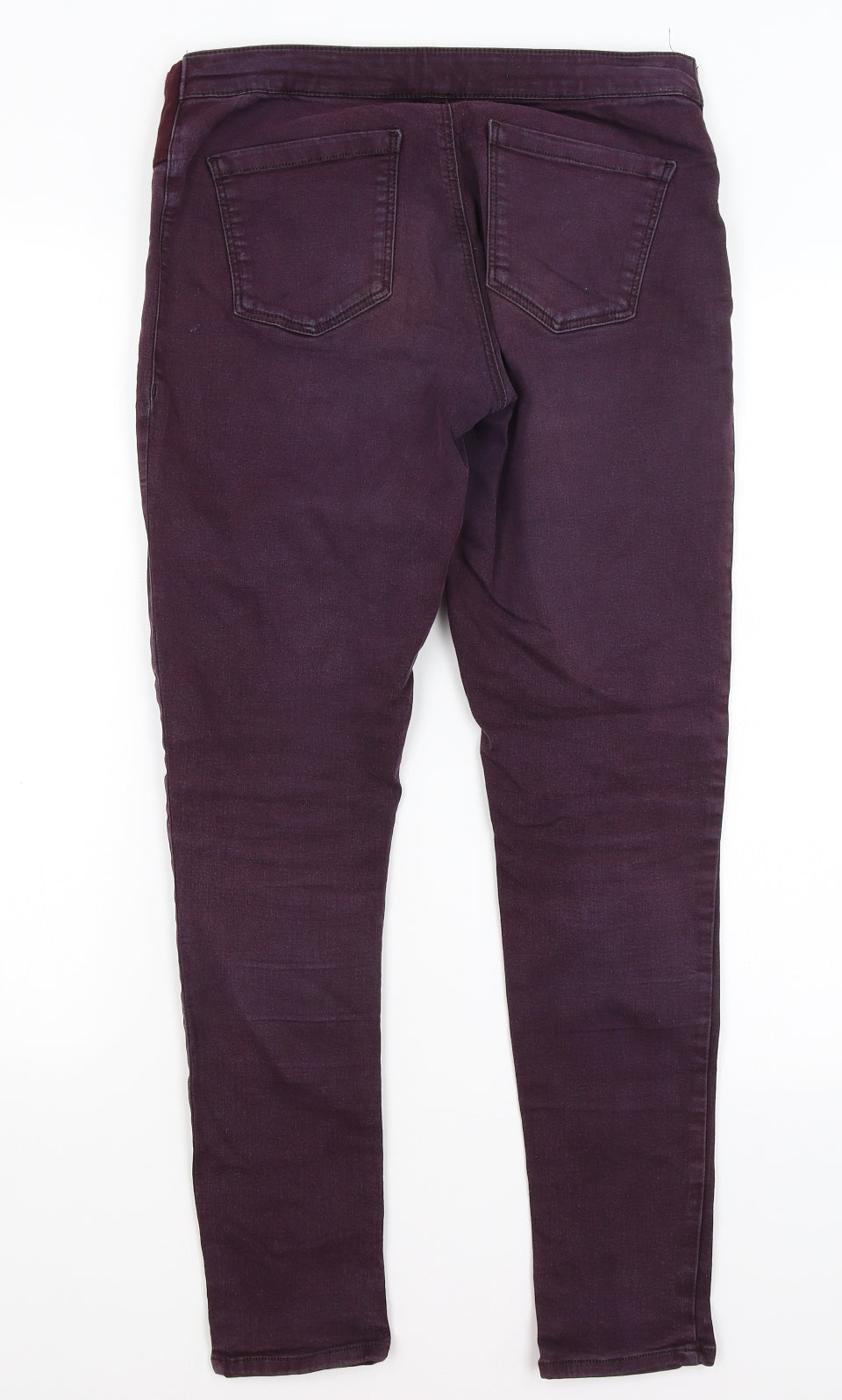 Topshop Womens Purple   Skinny Jeans Size 10 L28 in