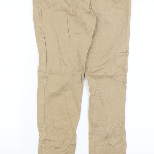 H&M Womens Brown   Chino Trousers Size 8 L29 in