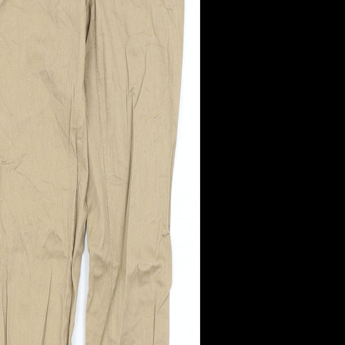H&M Womens Brown   Chino Trousers Size 8 L29 in