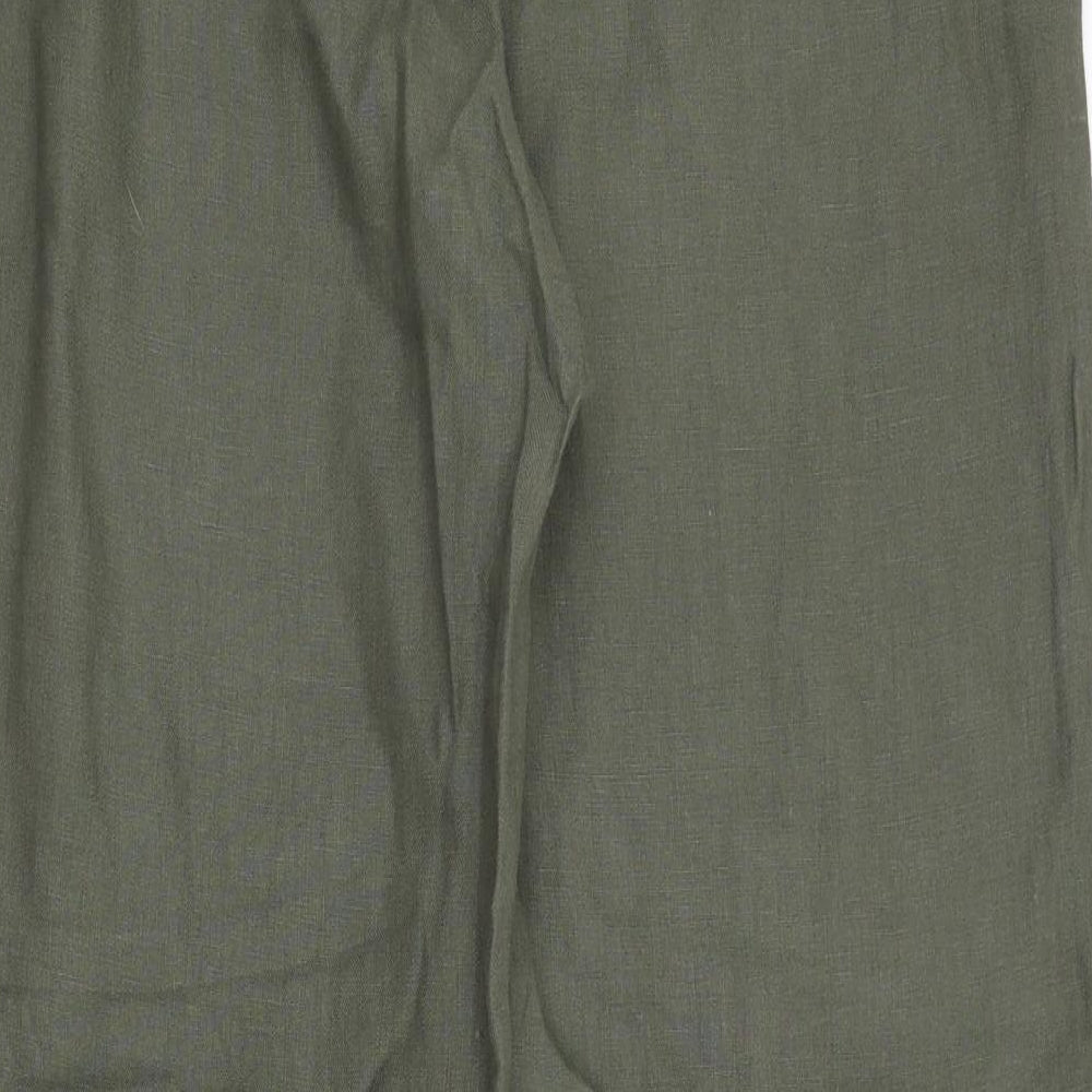 M&S Womens Green   Trousers  Size 16 L30.5 in