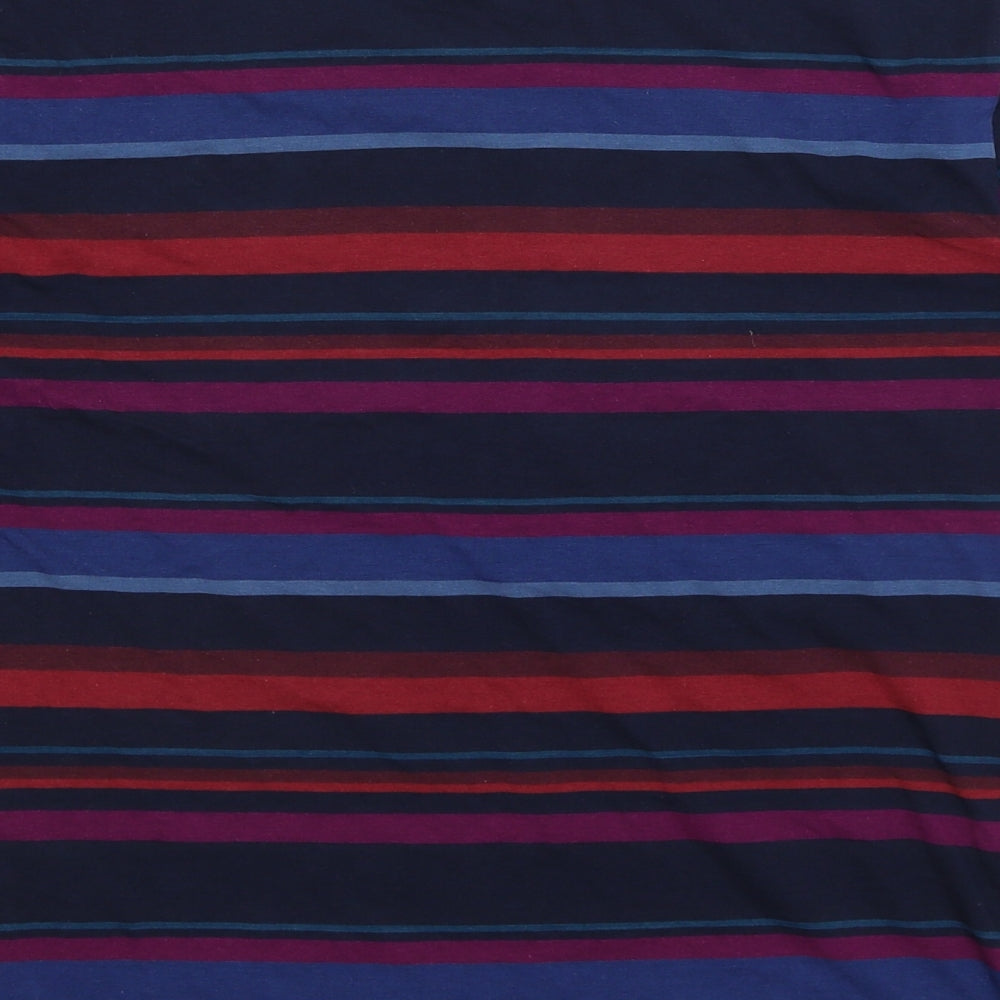 Autograph Mens Blue Striped   T-Shirt Size S