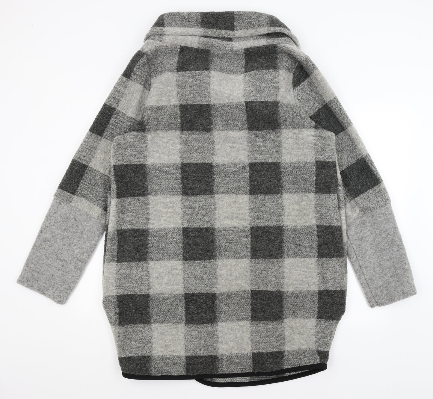 Preworn Womens Grey Check  Cardigan Jumper Size 6