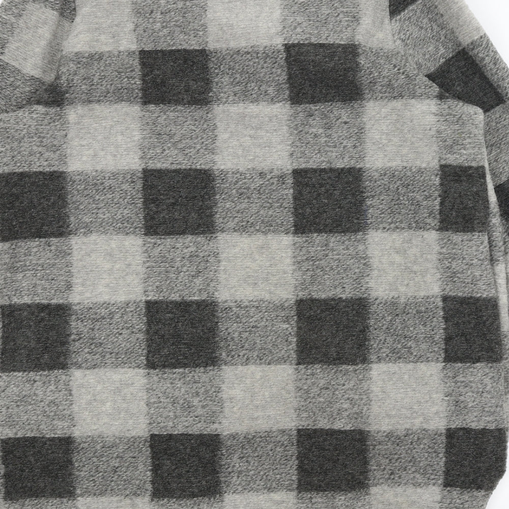 Preworn Womens Grey Check  Cardigan Jumper Size 6