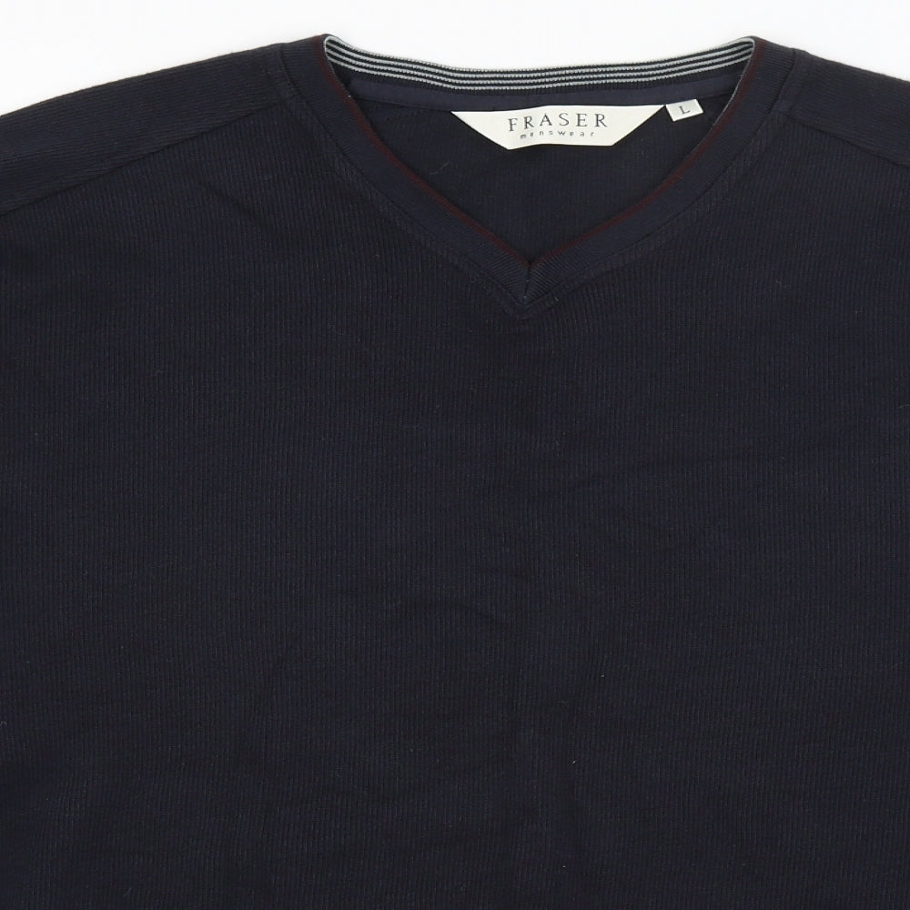 Fraser Mens Blue   Pullover Jumper Size L